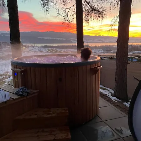Trzy Szyszki Maniowy Domki Jezioro Czorsztynskie Balia Oraz Sauna W Cenie Exterior photo